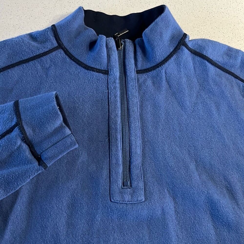 Bugatchi Reversible Cotton 1/4 Zip Pullover Sweatshirt Sz. XL